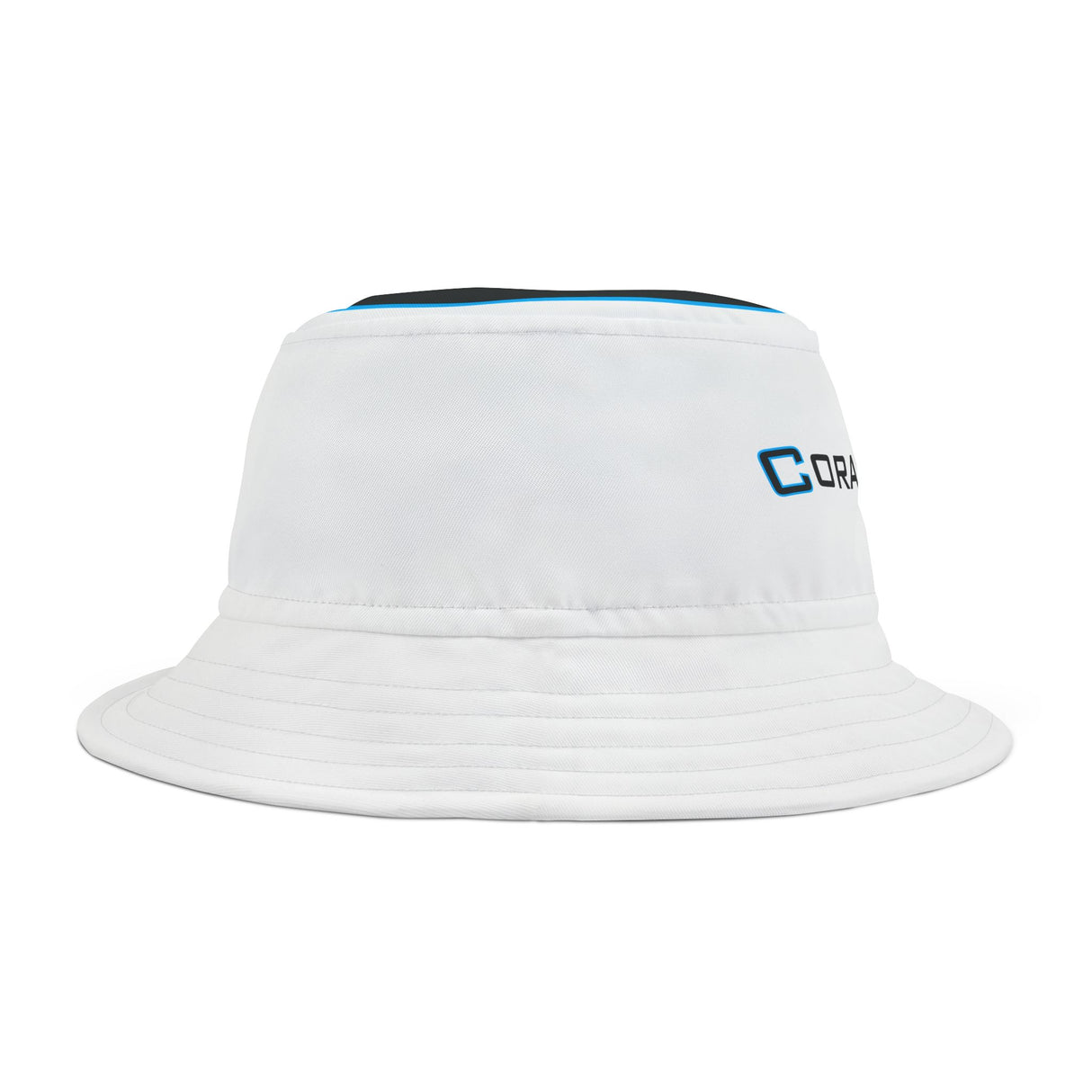 CORAL STOP LOGO BUCKET HAT