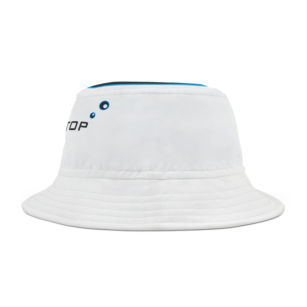 CORAL STOP LOGO BUCKET HAT