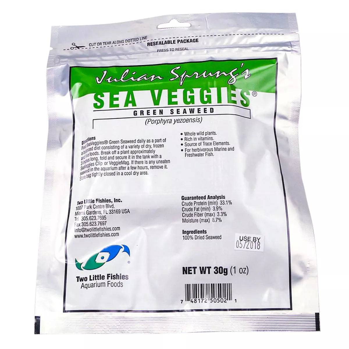 Green Sea Veggies Seaweed Sheets - 30g